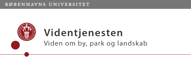 KU Nyhedsbrev: Videntjenesten-By, Park og Landskab