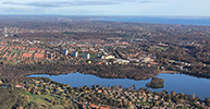 Foto fra fly over København